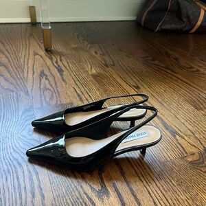Steve Madden Black Patent Kitten Heels
